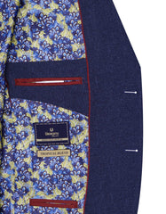D Blue Tailored Smart Fit Coat CC2355-42