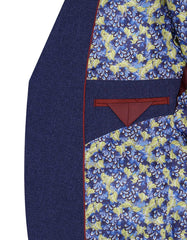 D Blue Tailored Smart Fit Coat CC2355-44