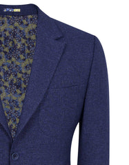 D Blue Tailored Smart Fit Coat CC2355-36