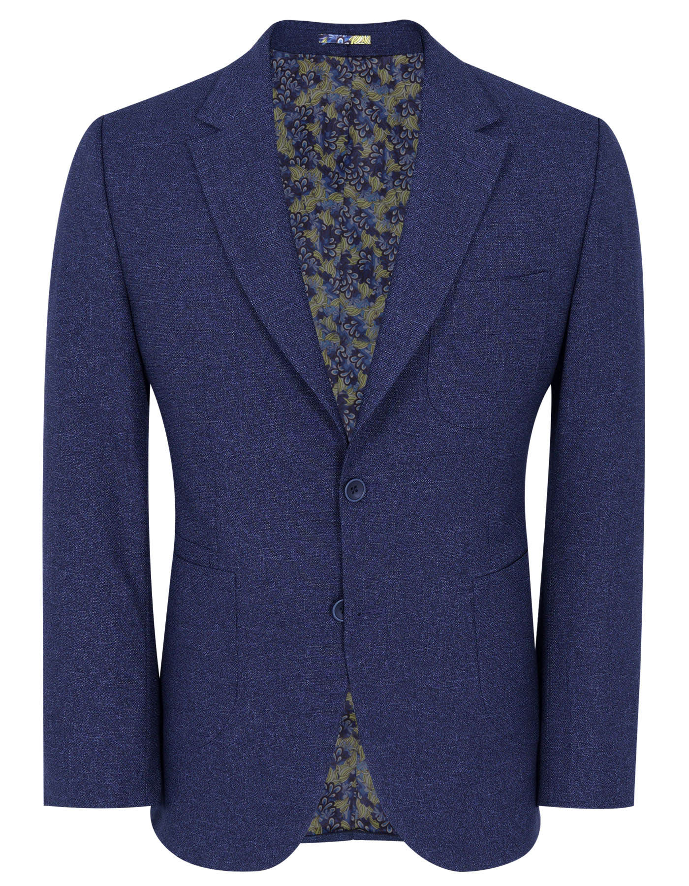 D Blue Tailored Smart Fit Coat CC2355-34