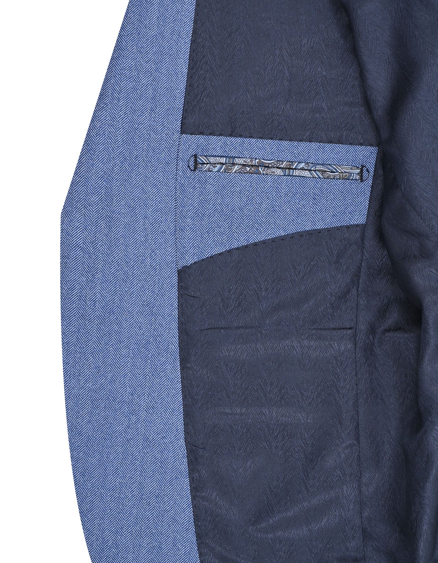 L Blue Tailored Smart Fit Coat CC2374-44
