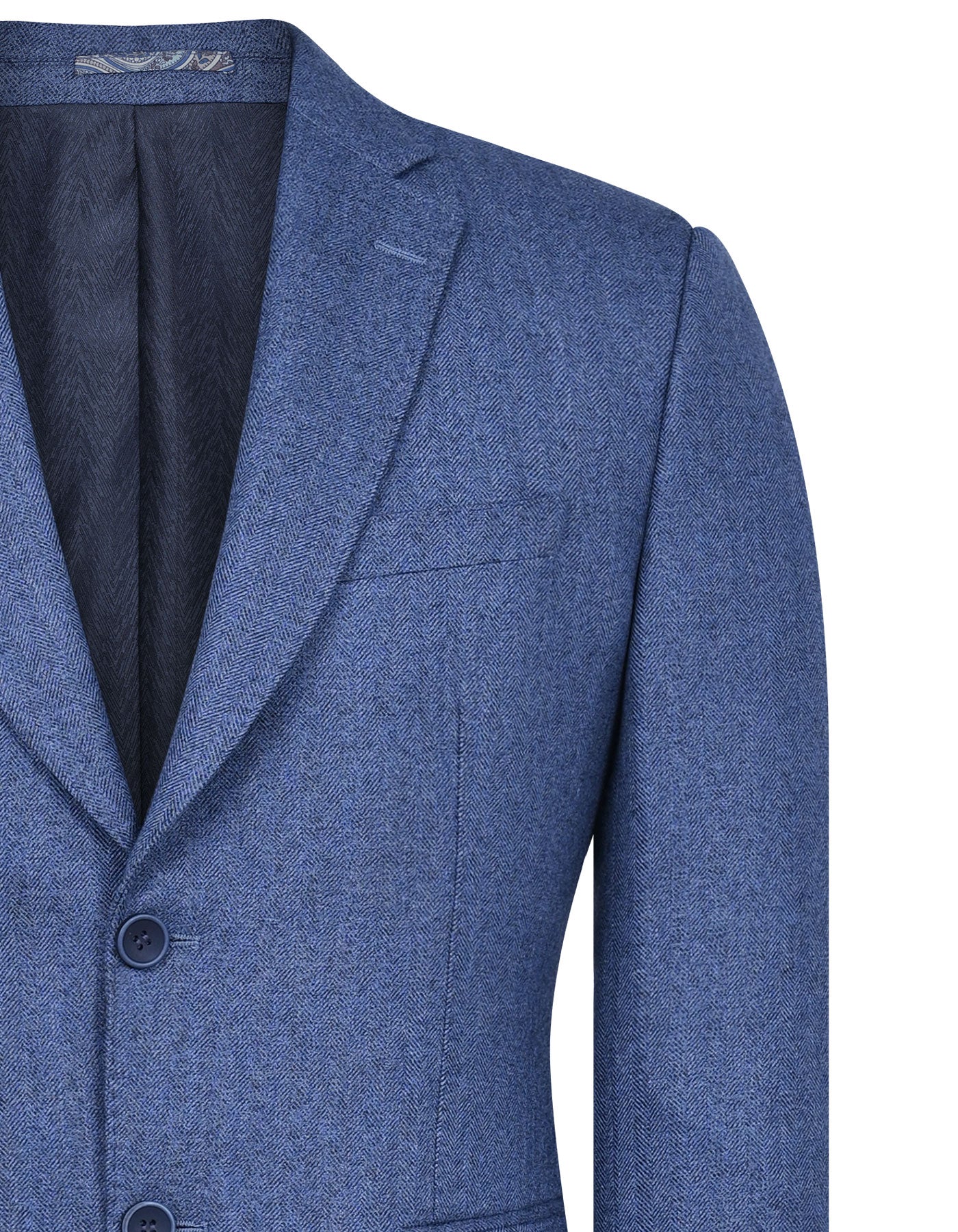 Blue Tailored Smart Fit Coat CC2377-36