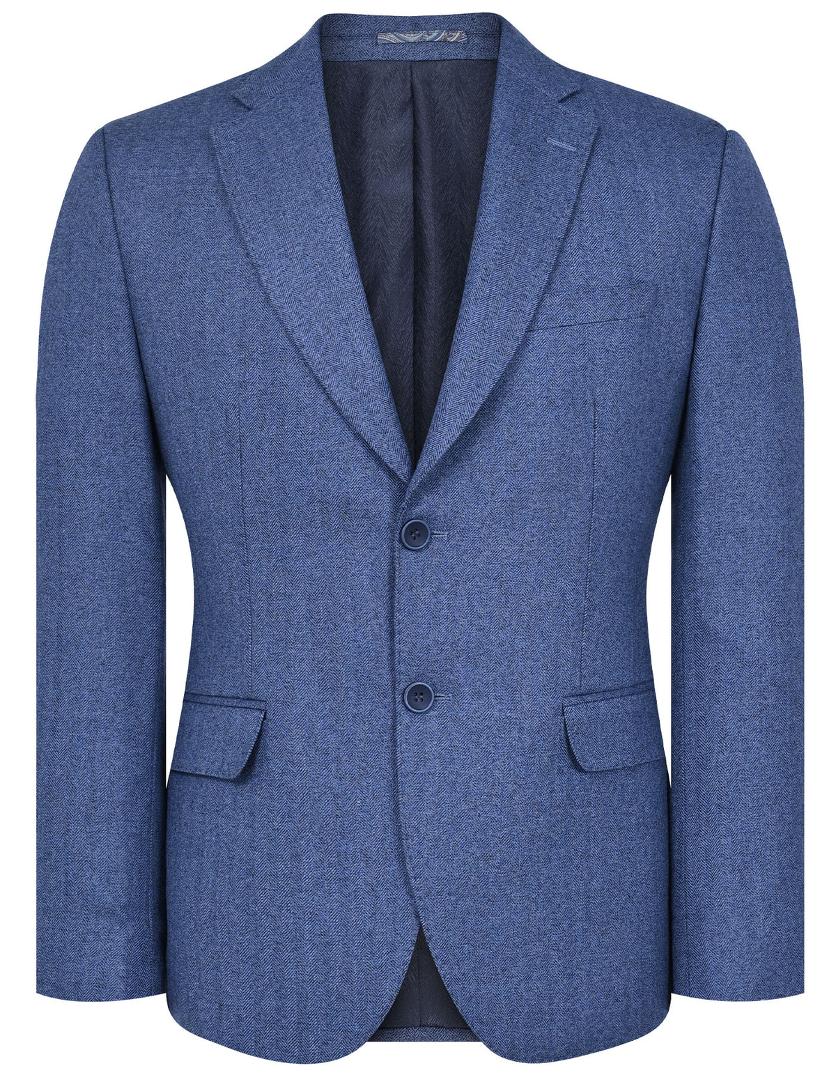 Blue Tailored Smart Fit Coat CC2377-34