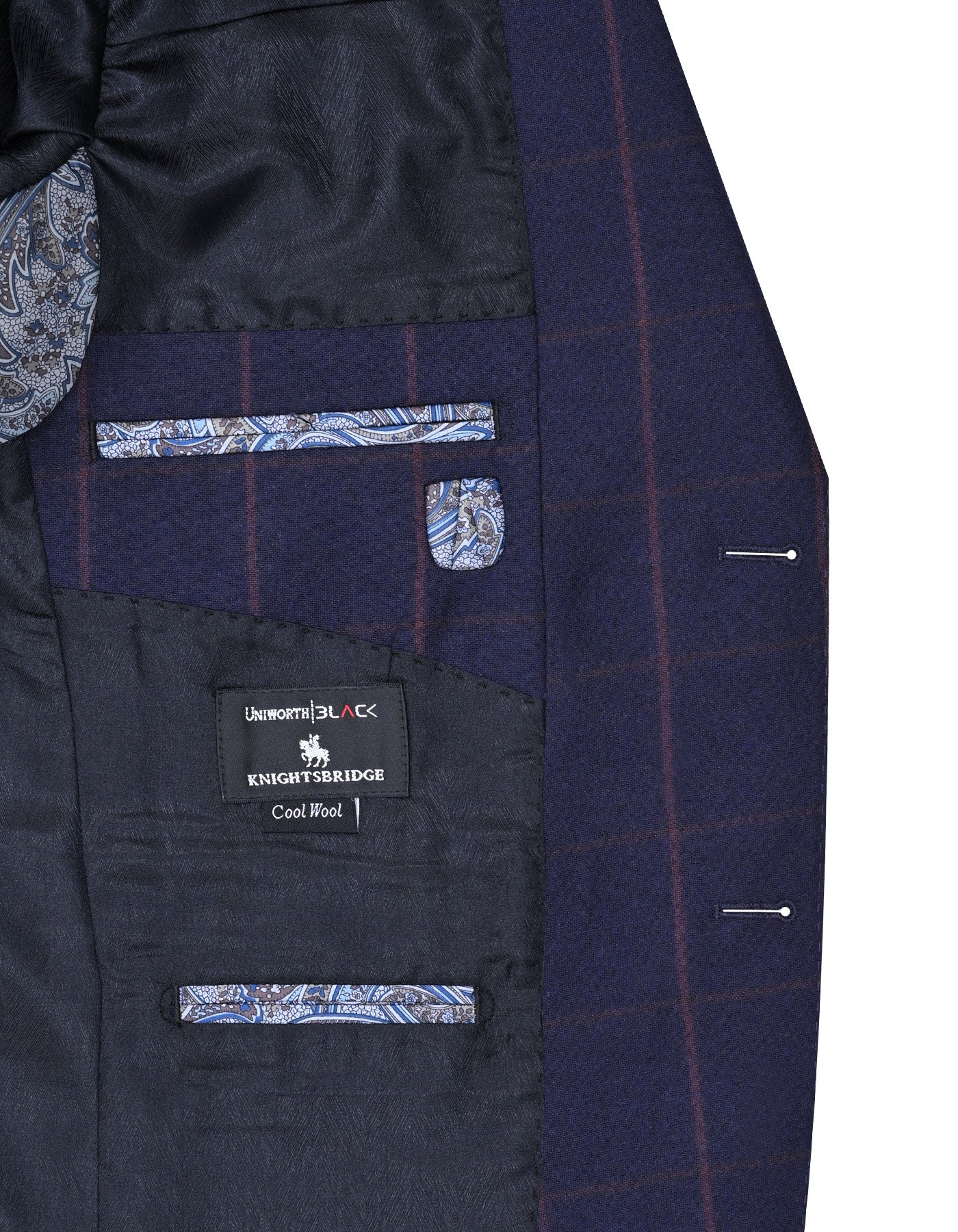 Navy Tailored Smart Fit Coat CC2392-42