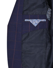 Navy Tailored Smart Fit Coat CC2392-44