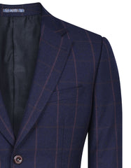 Navy Tailored Smart Fit Coat CC2392-36