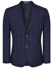 Navy Tailored Smart Fit Coat CC2392-34