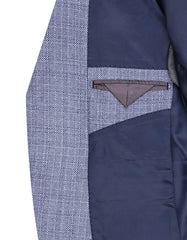 L Blue Tailored Smart Fit Coat CC2412-44