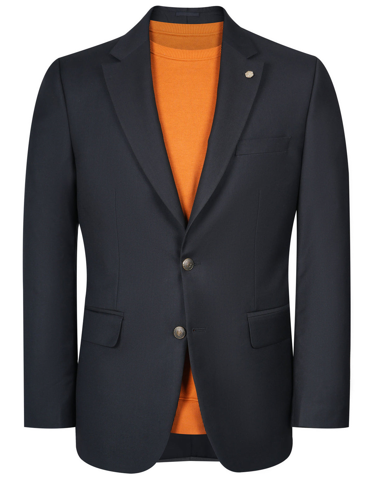 Black Tailored Smart Fit Coat CC2432-34