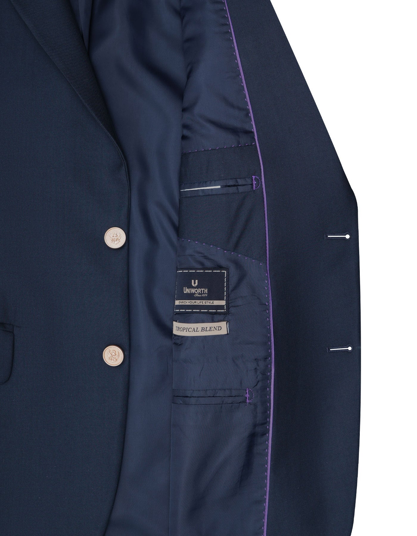 Navy Tailored Smart Fit Coat CC2433-42