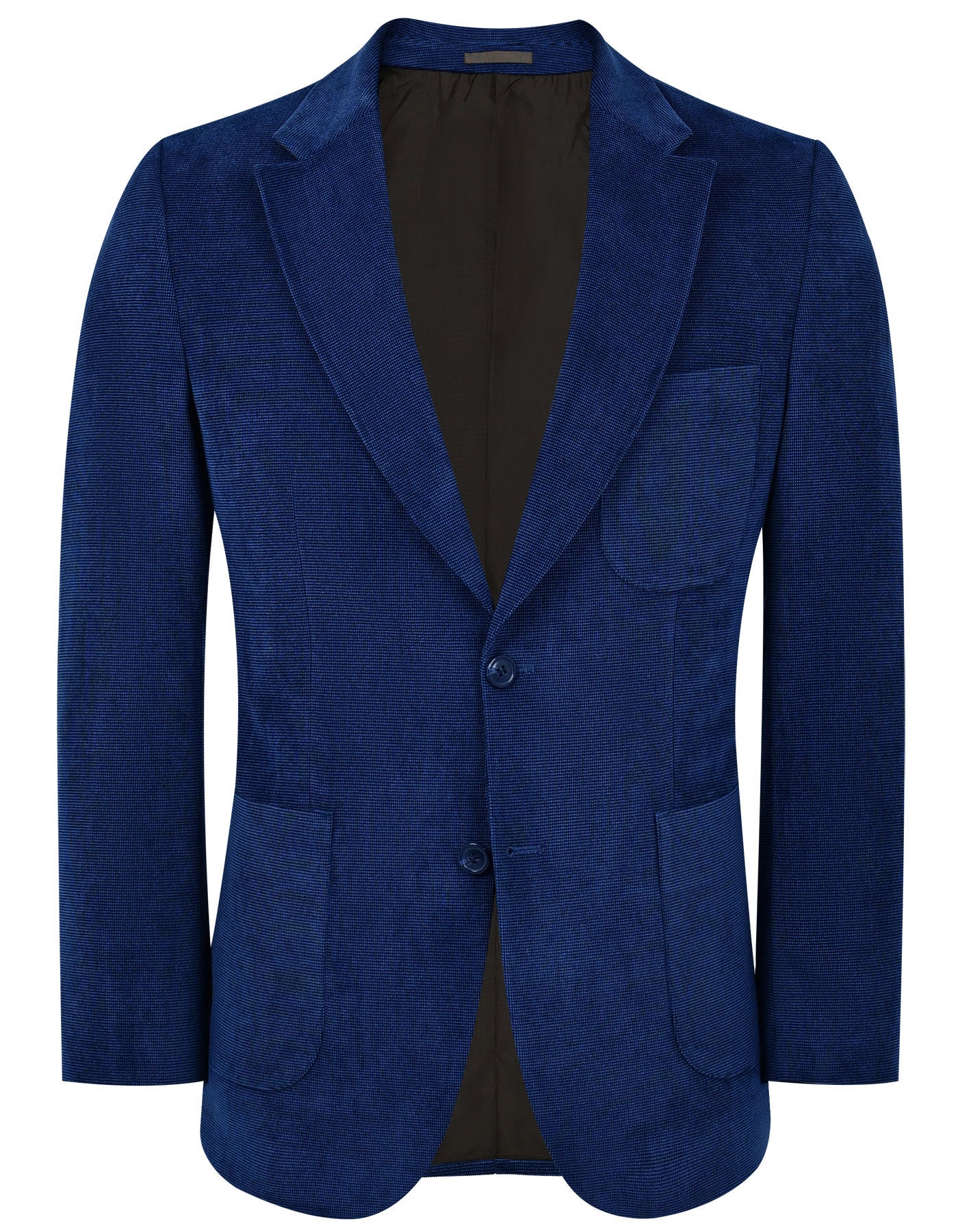 D Blue Tailored Smart Fit Coat CC2434-36
