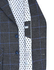 D Grey Tailored Smart Fit Coat CC2435-40