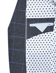 D Grey Tailored Smart Fit Coat CC2435-44
