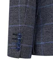 D Grey Tailored Smart Fit Coat CC2435-42