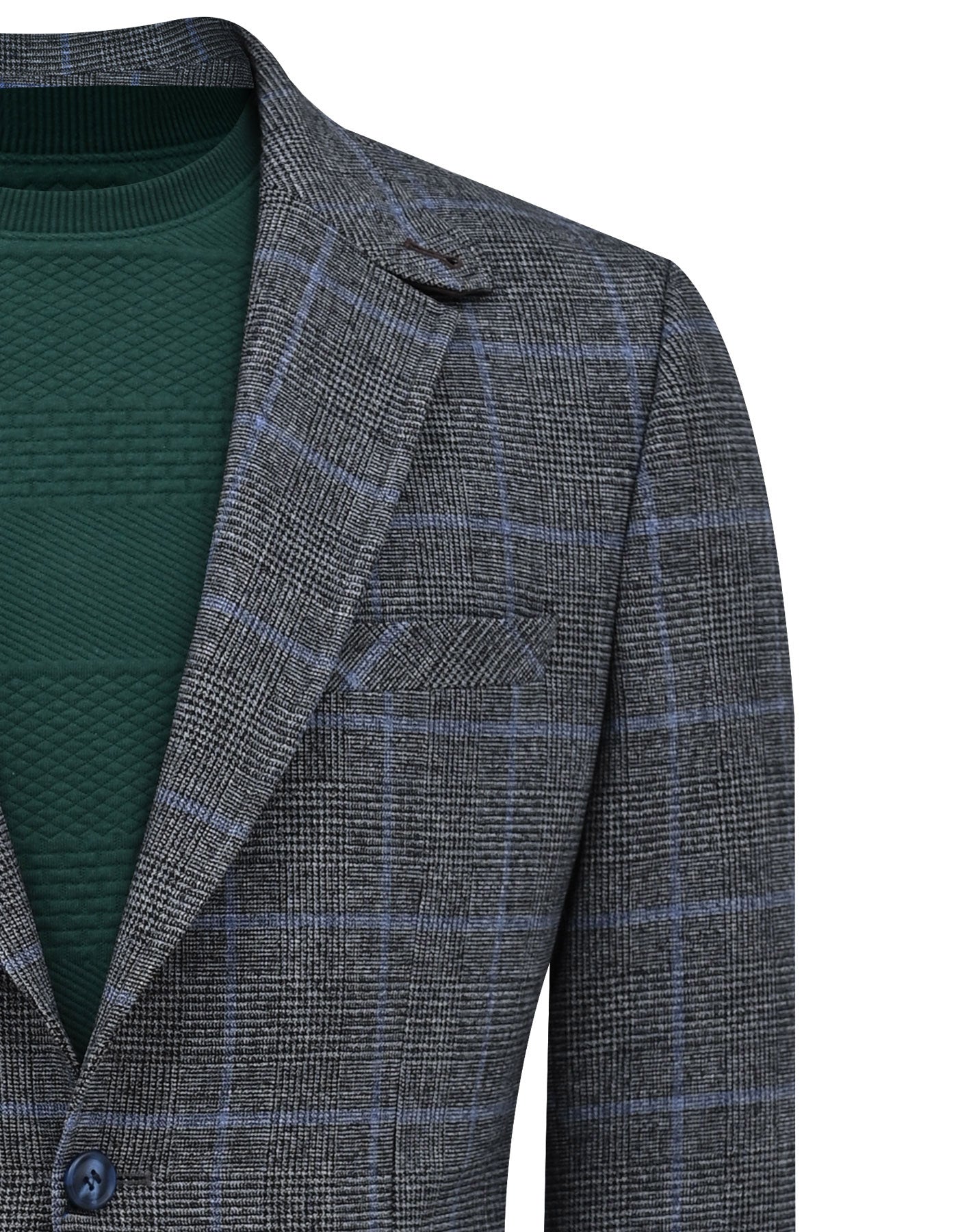 D Grey Tailored Smart Fit Coat CC2435-36