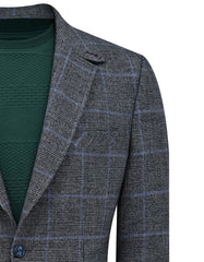 D Grey Tailored Smart Fit Coat CC2435-36