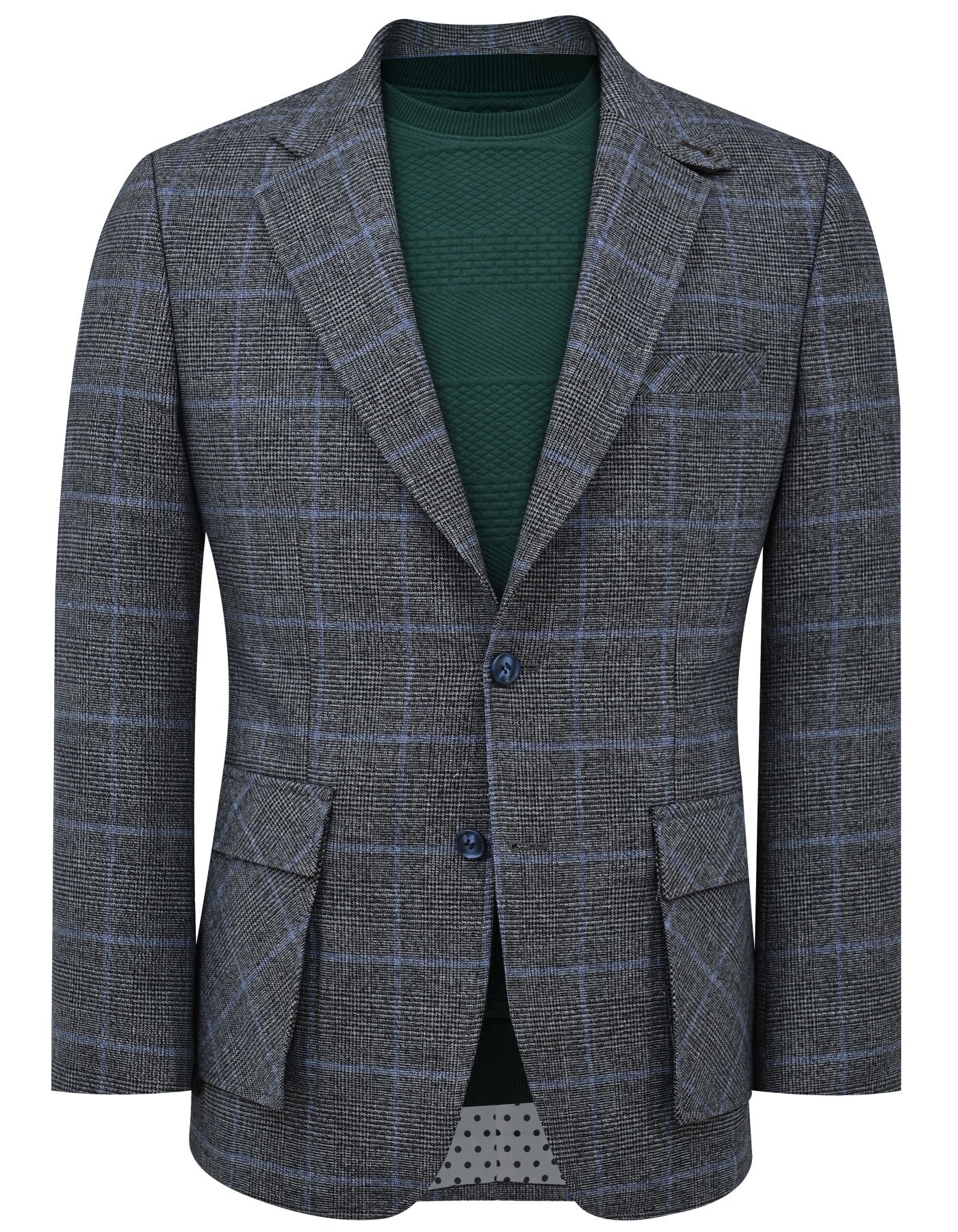 D Grey Tailored Smart Fit Coat CC2435-34