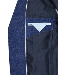 Blue Tailored Smart Fit Coat CC2436-44
