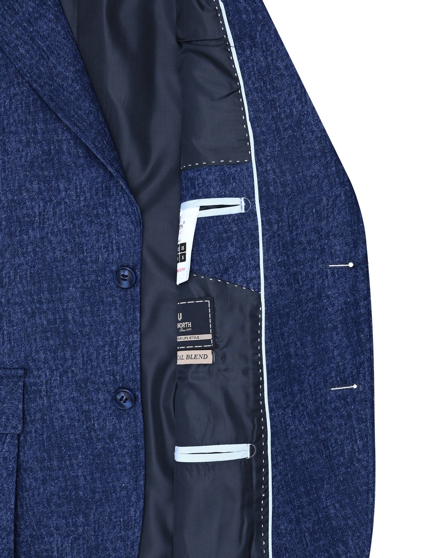 Blue Tailored Smart Fit Coat CC2436-42