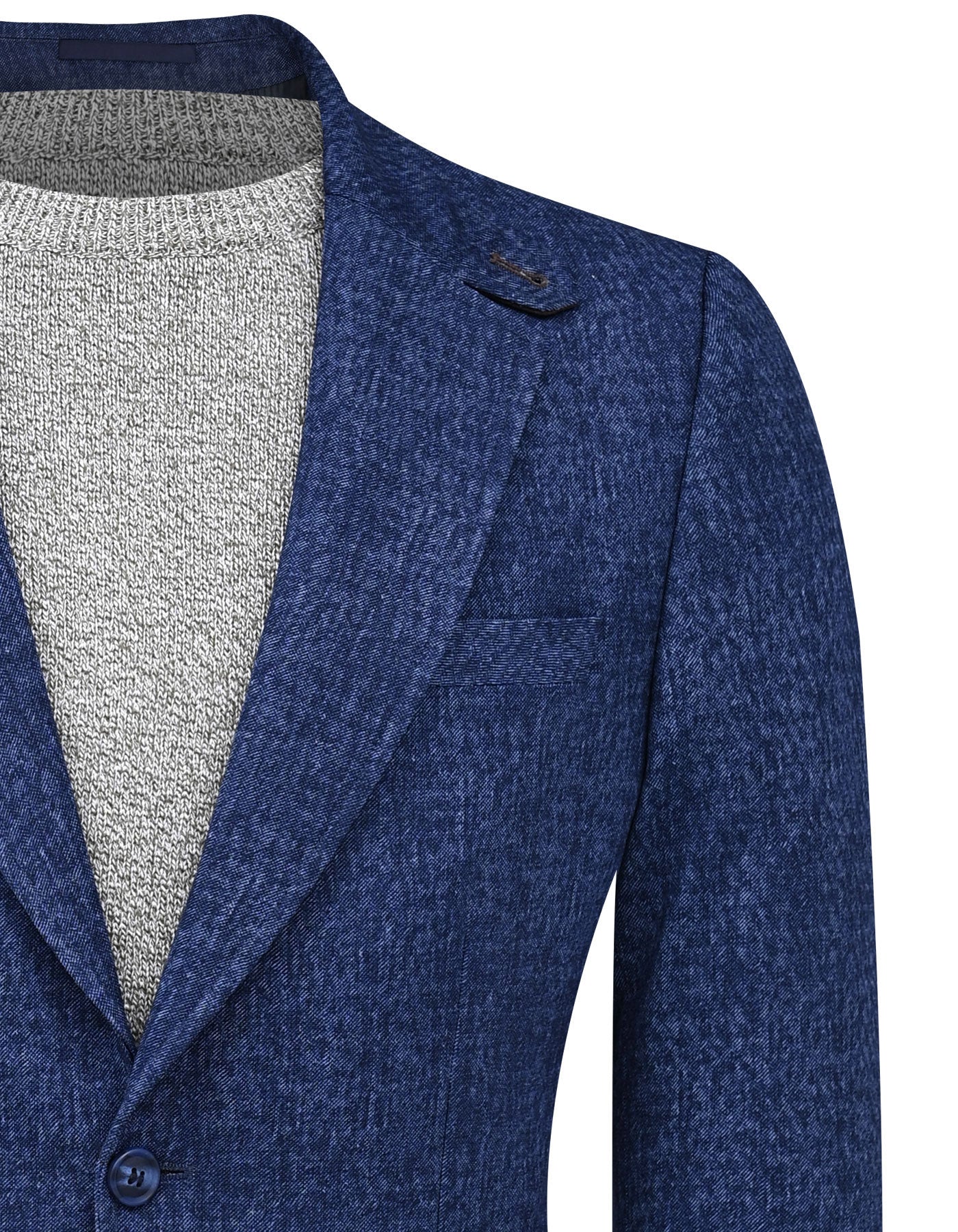 Blue Tailored Smart Fit Coat CC2436-36
