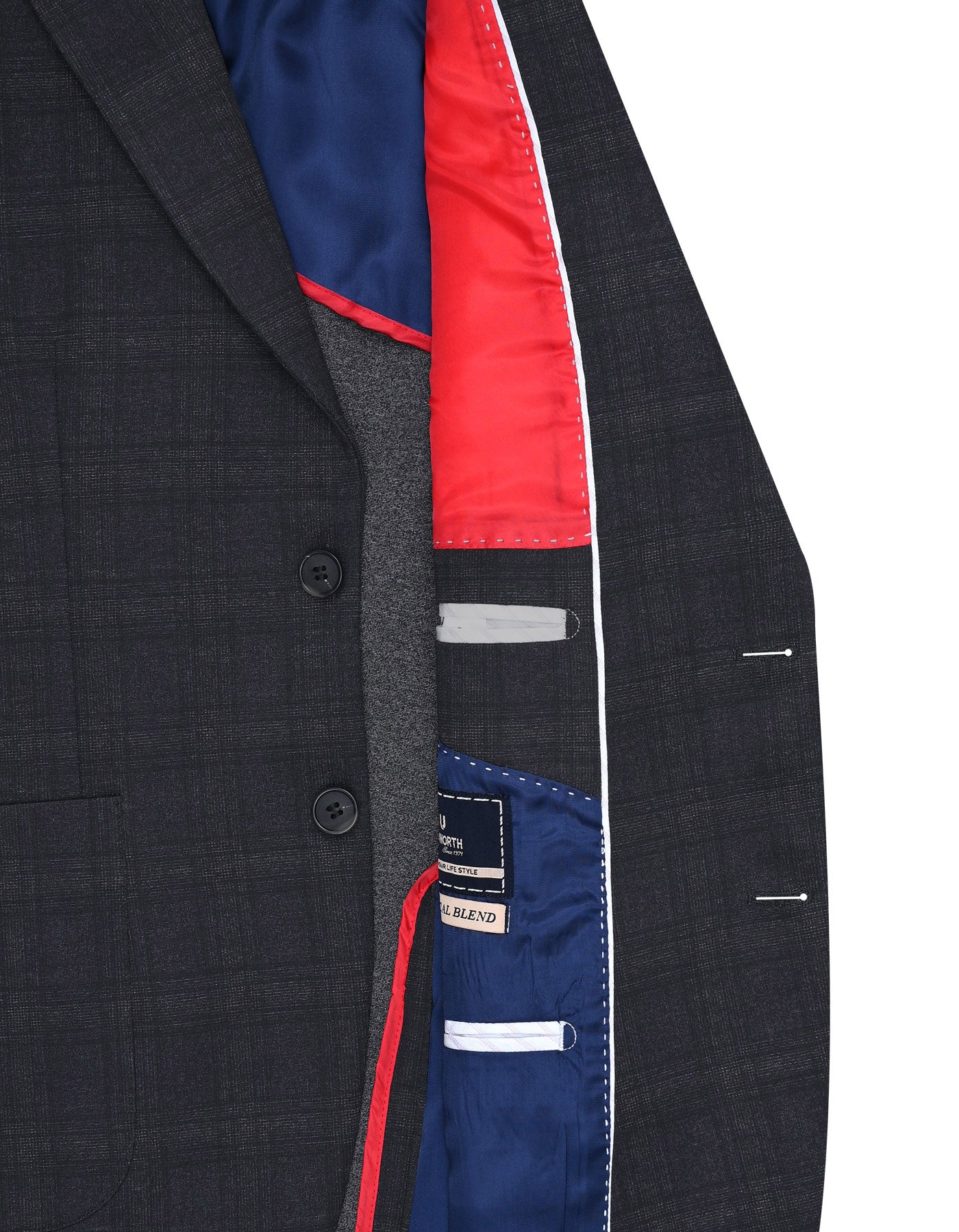 Charcoal Tailored Smart Fit Coat CC2437-42