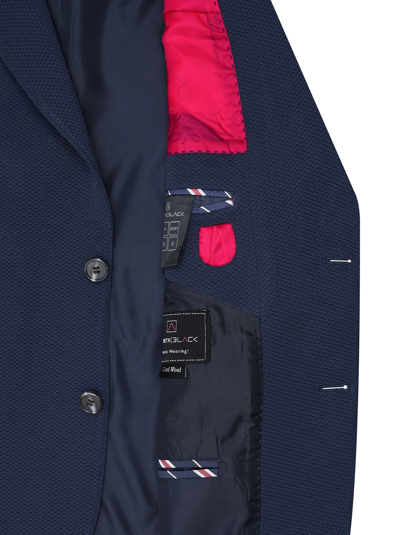 Navy Tailored Smart Fit Coat CC2442-42