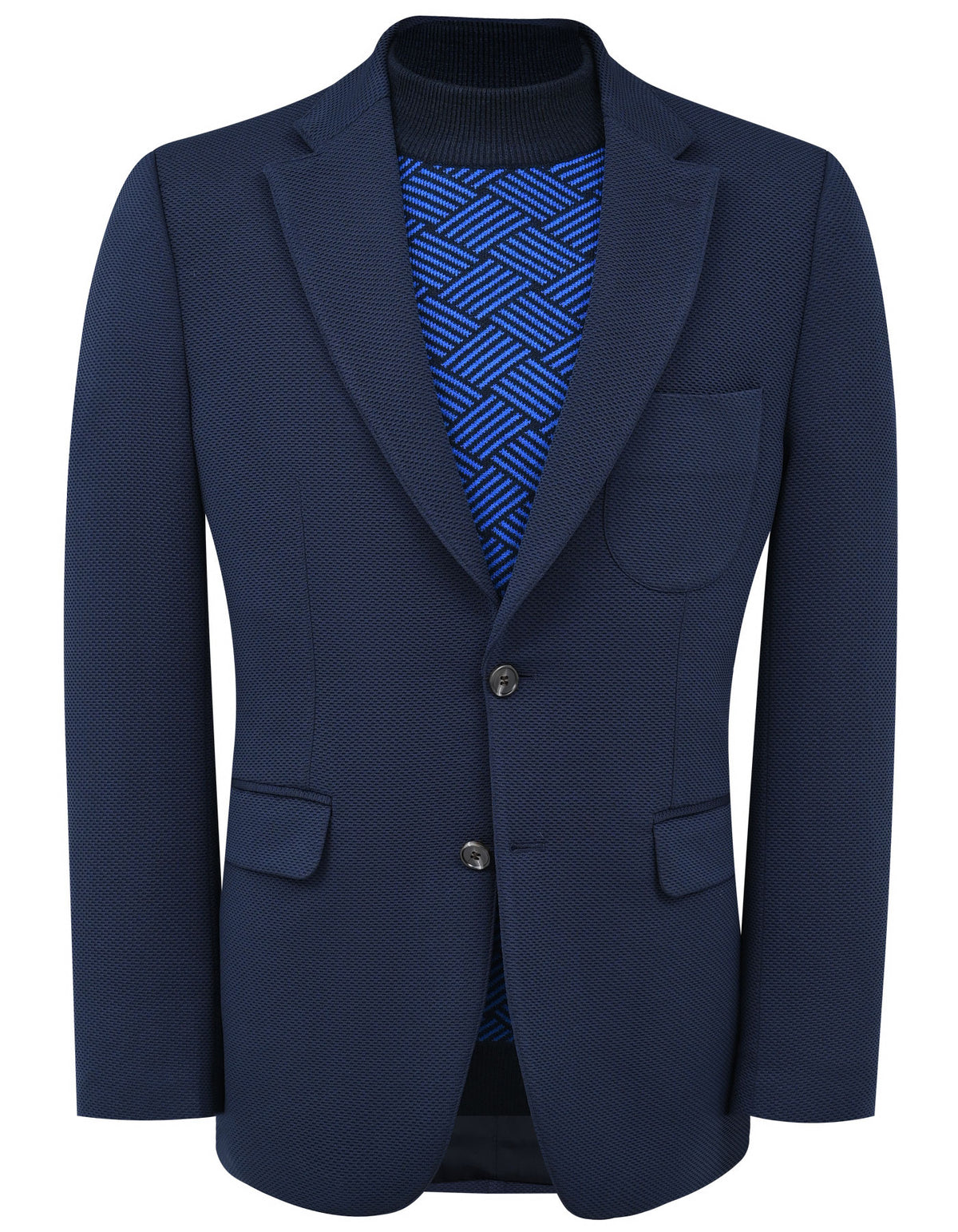 Navy Tailored Smart Fit Coat CC2442-34