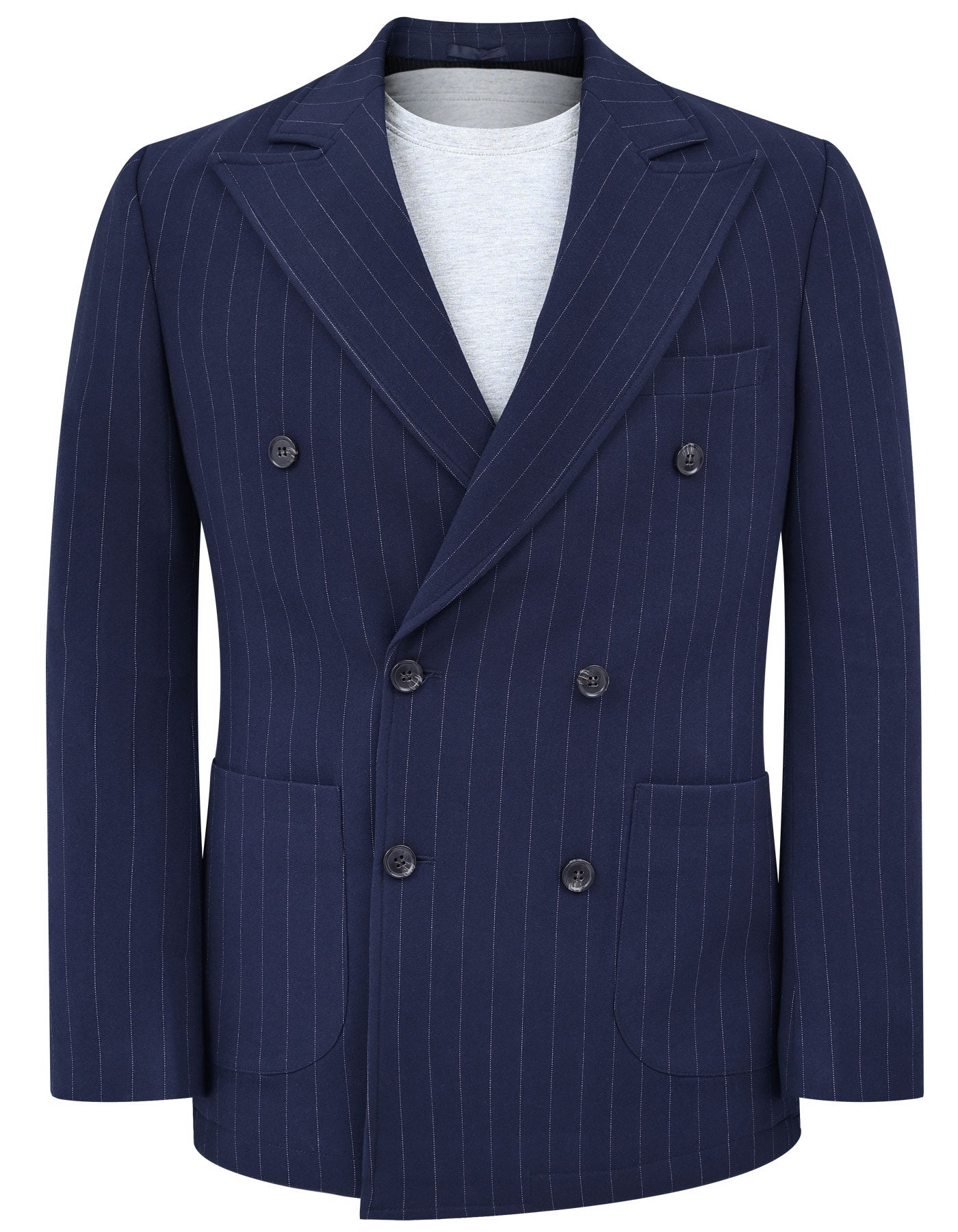 Navy Tailored Smart Fit Coat CC2447-34