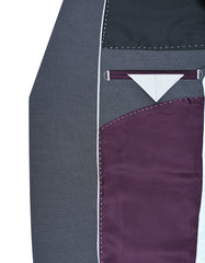 Grey Tailored Smart Fit Coat CC2448-44