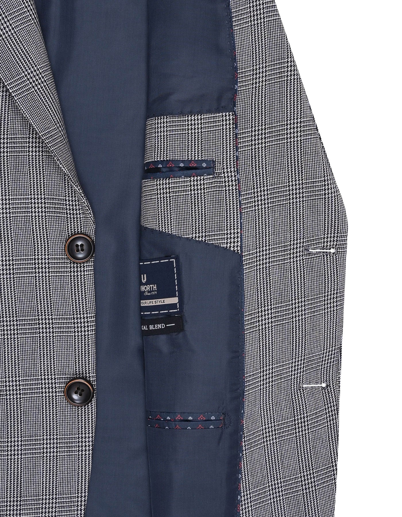 Grey Tailored Smart Fit Coat CC2505-44