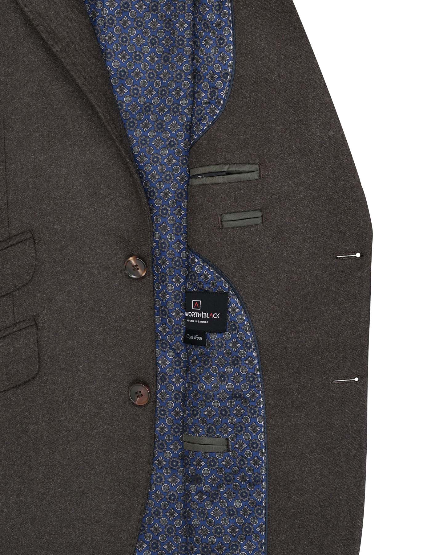 Chocolate Tailored Smart Fit Coat CC2516-42