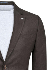 Chocolate Tailored Smart Fit Coat CC2516-36