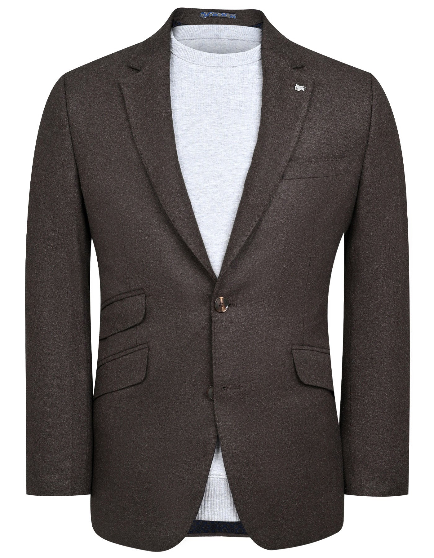 Chocolate Tailored Smart Fit Coat CC2516-34