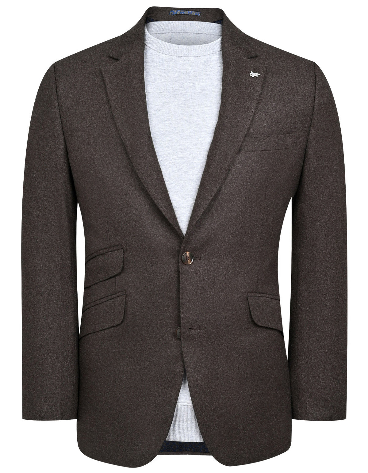 Chocolate Tailored Smart Fit Coat CC2516-34