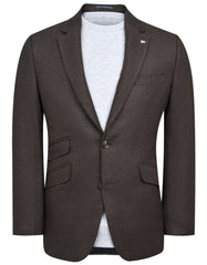 Chocolate Tailored Smart Fit Coat CC2516-34