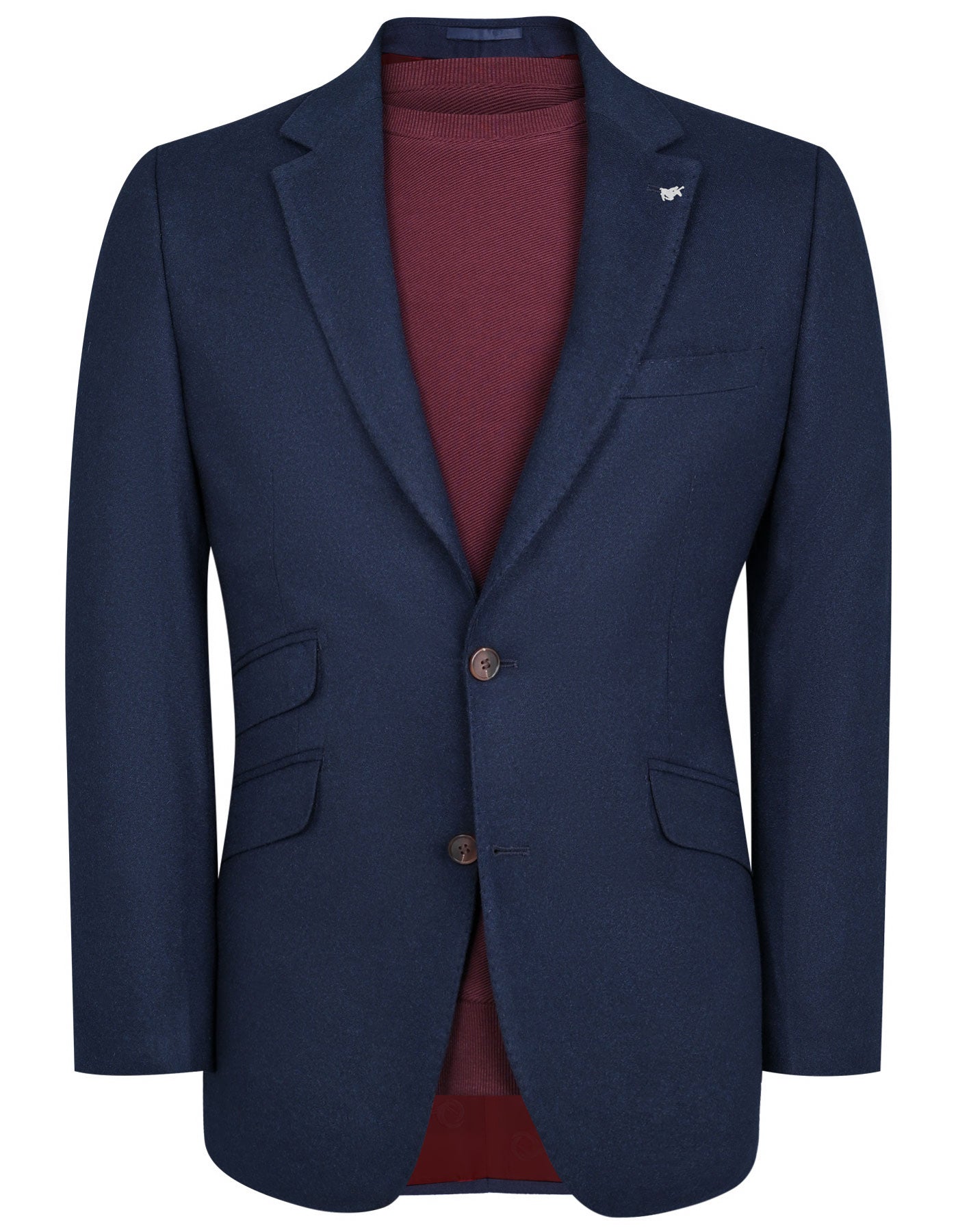 Navy Tailored Smart Fit Coat CC2517-34