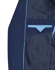 D Blue Tailored Smart Fit Coat CC2521-44