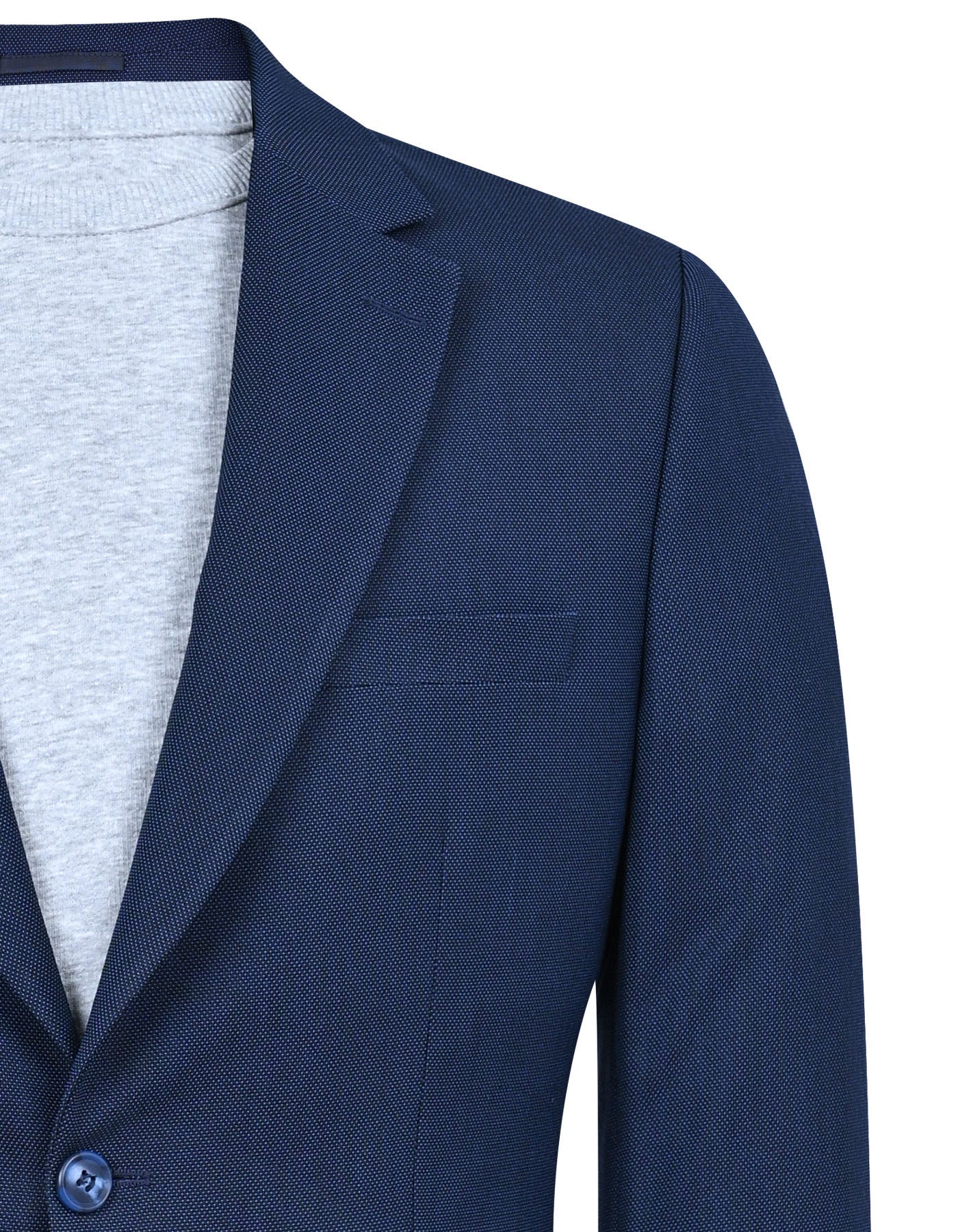 D Blue Tailored Smart Fit Coat CC2521-36