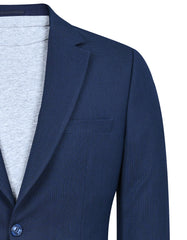 D Blue Tailored Smart Fit Coat CC2521-36