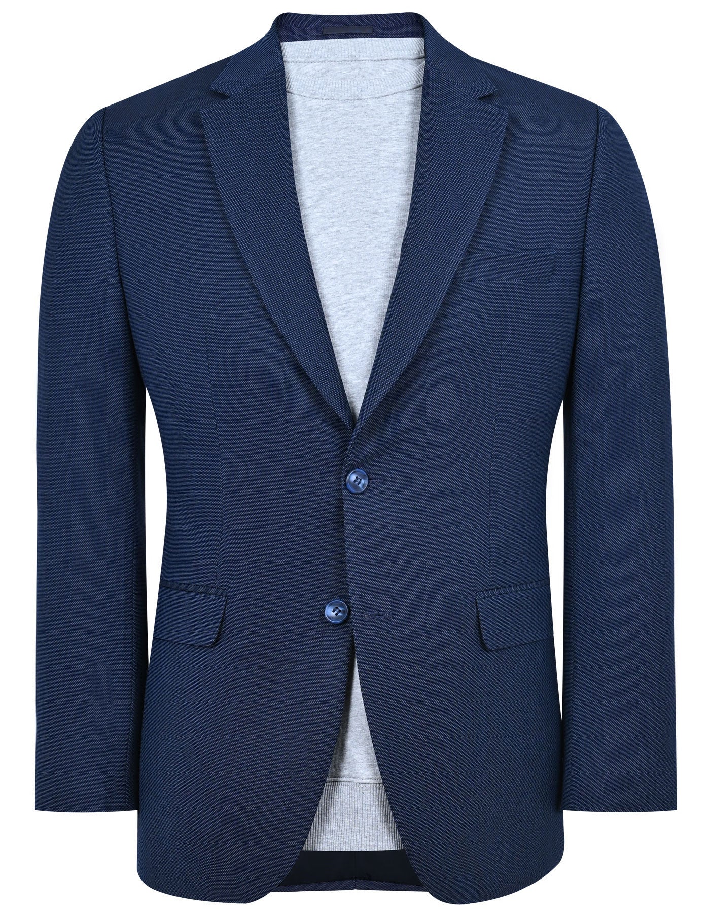 D Blue Tailored Smart Fit Coat CC2521-34