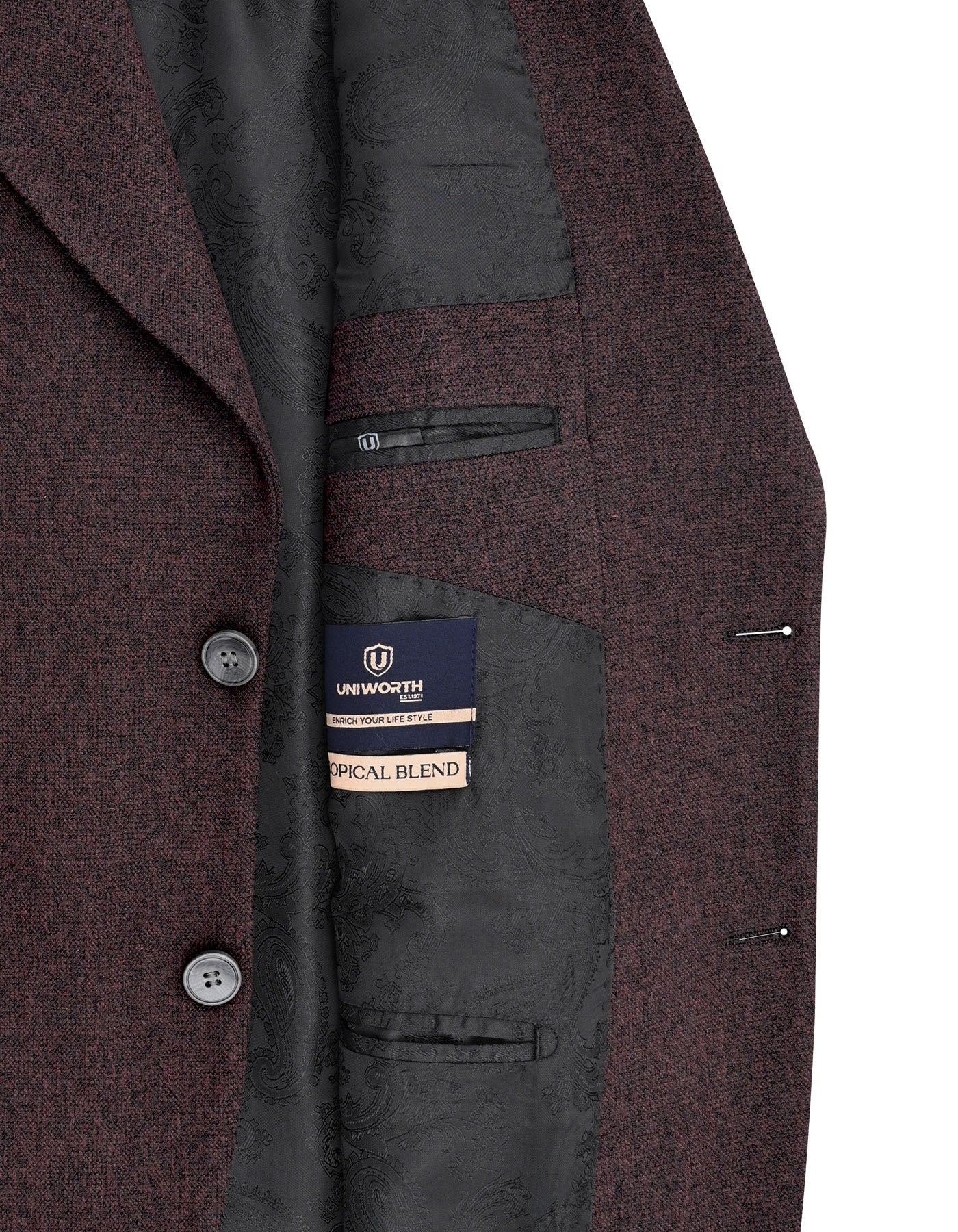 Maroon Smart Fit Coat CC2622S-42