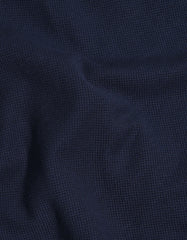 Navy Textured Varsity Jacket