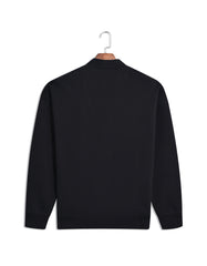 Black Plain Oversized Fit Cardigan