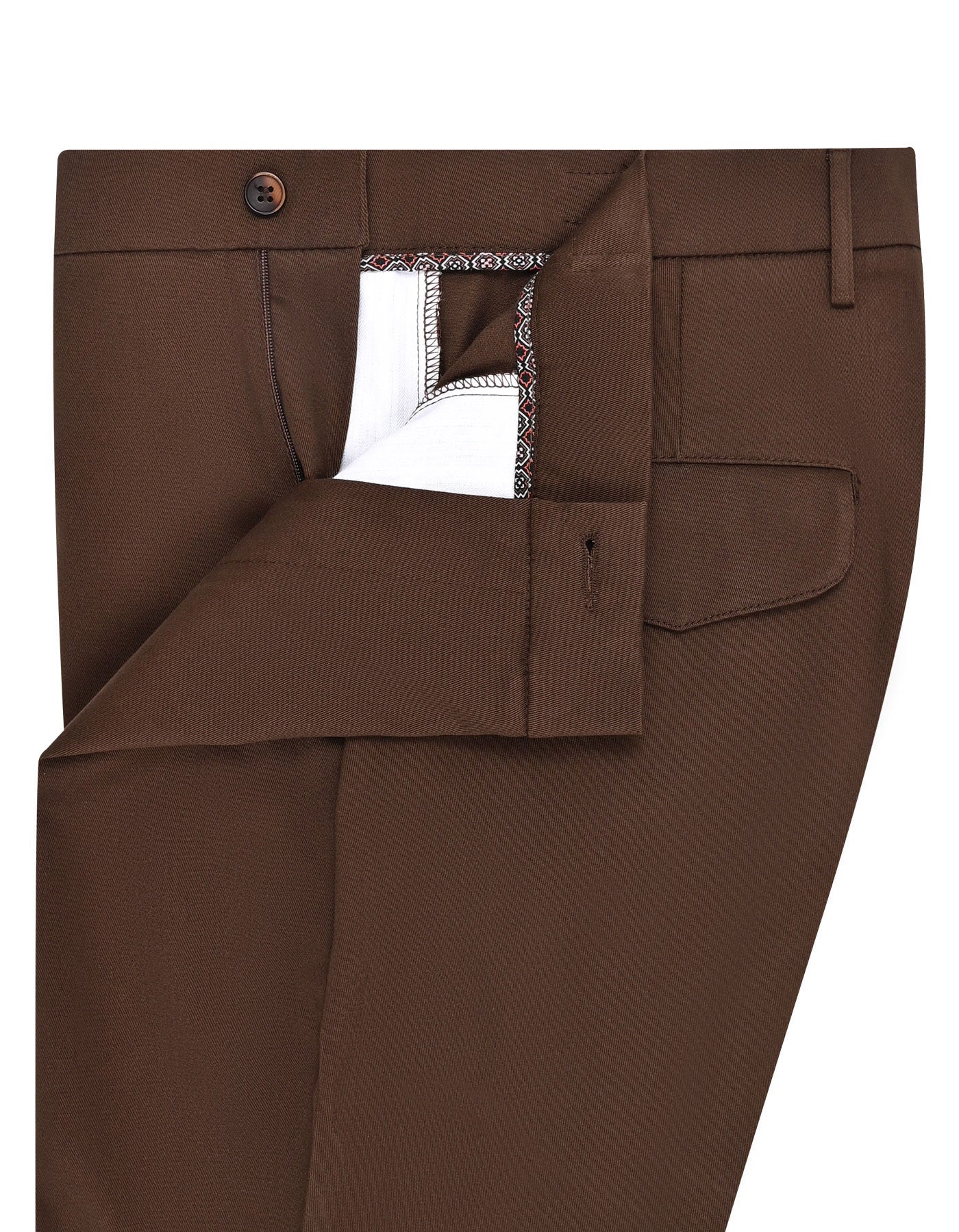 D Brown Smart Fit Chino CH2513-32