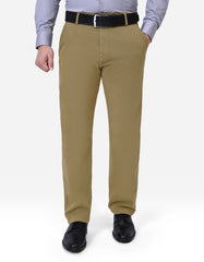 Olive Plain Classic Fit Chino