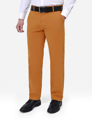 Camel Plain Classic Fit Chino