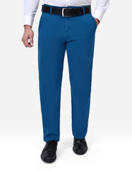 Teal Plain Classic Fit Chino