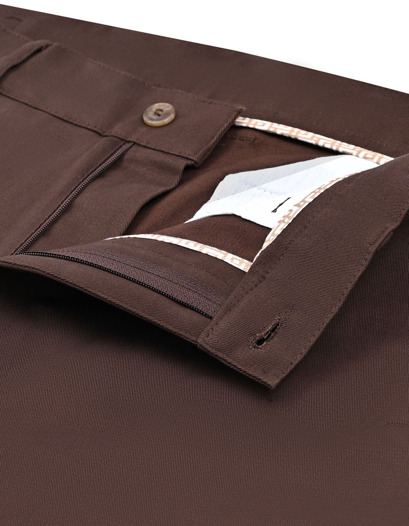 D Brown Smart Fit Chino CH2601-32