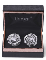 Silver Circle Cufflink