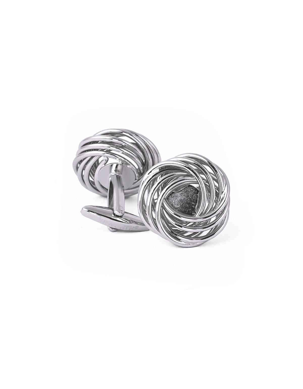 Silver Circle Cufflink